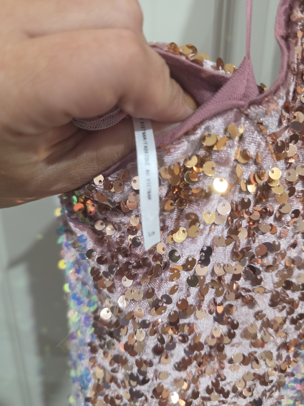 Free People Glitter & Gold Sequined Midi Dress S NWOT - Picture 8 of 9
